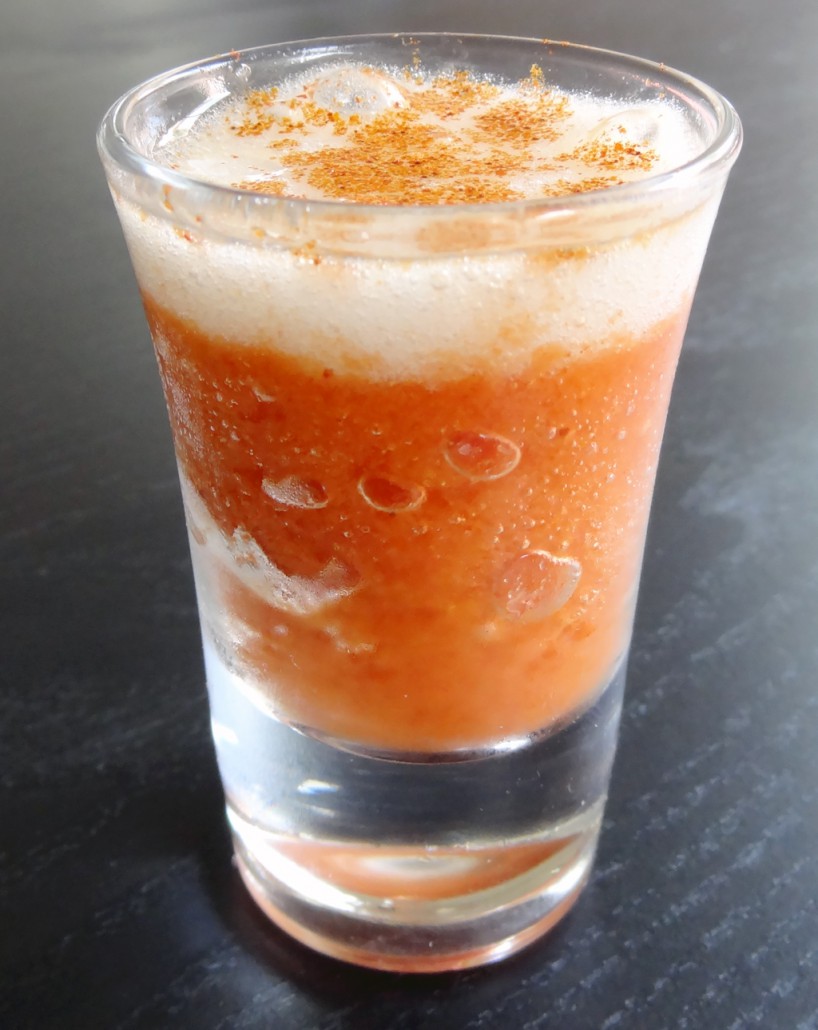 Tomato Cappucino Shooter